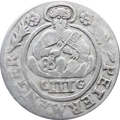 1705 3 Petermenger Johann Hugo von Orsbeck Archbishopric of Trier Germany Coin