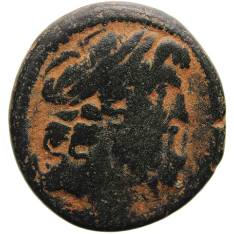 54-53 BC Ancient Greek Seleucia Pieria Coin Antioch Zeus seated