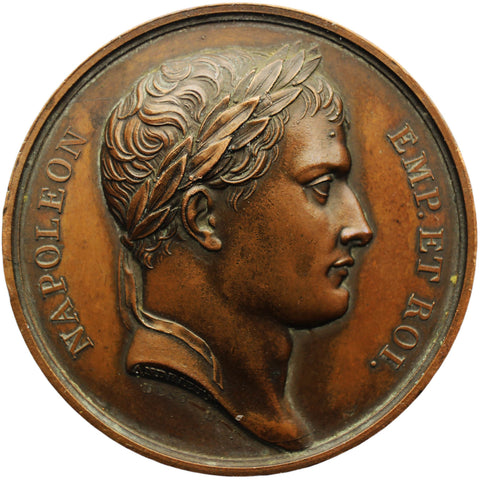 1809 Medal The Battle of Raab Napoleon I Bonaparte Reverse God of the River RAAB