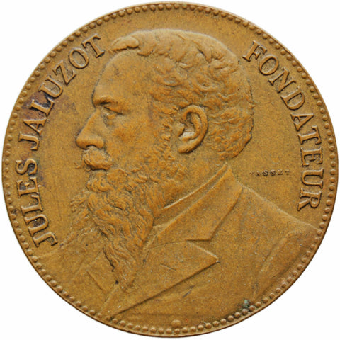 1890 France Token Jules Jaluzot, Founder of Printemps
