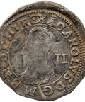 1634 - 1635 Half Groat Charles I of England Coin Hammered Silver Mintmark Bell