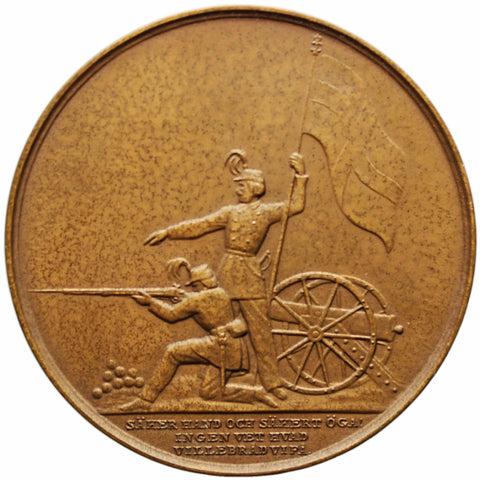 Large 1960 Sweden Medal 100th anniversary Stockholm City&#39;s military company Volunteer sniper corps