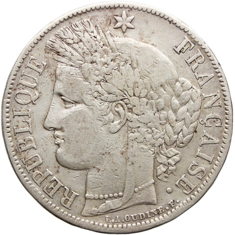 1850 5 Francs France Coin France Paris Mint
