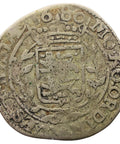 1680 1 Roosschelling Netherlands Coin West Friesland 6 Stuivers Silver