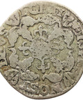 1680 1 Roosschelling Netherlands Coin West Friesland 6 Stuivers Silver
