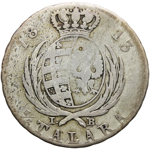 1813 1/3 Talara Duchy of Poland Coin Friedrich August I Silver