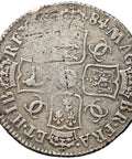 Rare 1684 Shilling Charles II Coin UK Silver Fourth bust