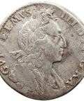 1701 Sixpence William III Coin UK Silver 3rd bust