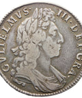 1698 Half Crown William III Coin UK Silver DECIMO large shields