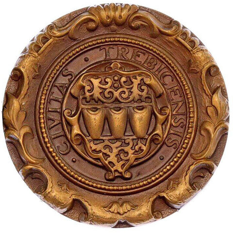 Vintage Trebicensis Civitas Czech Republic Medal Třebíč Coat of arms