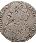 1671 1 Merk Scotland Coin Charles II Silver