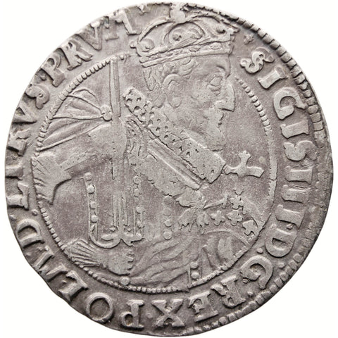 1624 Ort koronny Bydgoszcz Mint Polish–Lithuanian Coin Sigismund III Vaza Silver