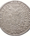 1703 Half Thaler Hungary Coin Silver Leopold I Kremnitz Mint