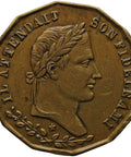 1844 Antique France Medal Napoleon Bonaparte General Henri-Gatien Bertrand