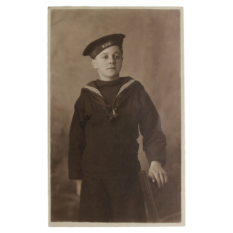 HMS Young Cadet Studio Photography WW1 Era Navy Military