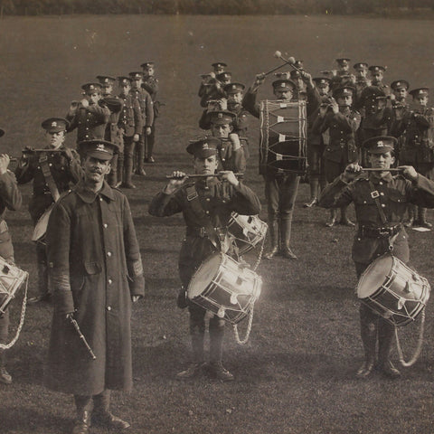 East Kent Regiment Marching Band British Army Soldiers Photography WW1 Era Military