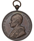 1893 Papal Pope Leo XIII Medal Medallist L. Giorgi St. Joachim Church, Rome