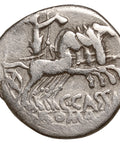 126 BC Roman Republic Coin C. Cassius Denarius Silver
