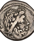98 BC Roman Republic Coin Quinarius Cloelia Titus Cloelius Silver
