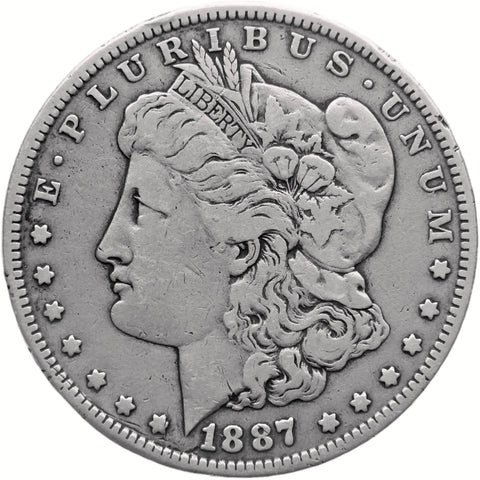 1887 O Morgan Dollar United States Coin Silver New Orleans Mint