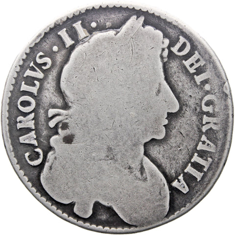 1683 Half Crown Charles II Coin Silver UK