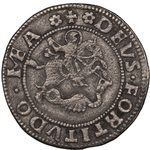 1471-1505 Grossone Ercole I Coin Duchy of Ferrara Italy Silver