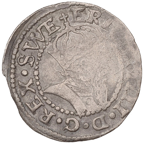 1562 1 Ferding City of Reval Swedish Estonia Coin Eric XIV Silver Type 1 without crown