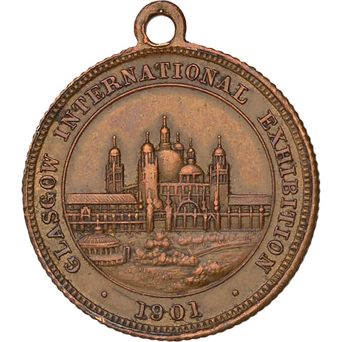 1901 Glasgow International Exhibition Medal Edward VII and Alexandra