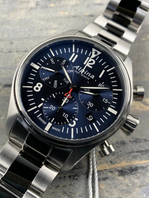 Alpina - Startimer Pilot Chronograph - AL-371NN4S6B - Men - 2011-present - ZipZappa