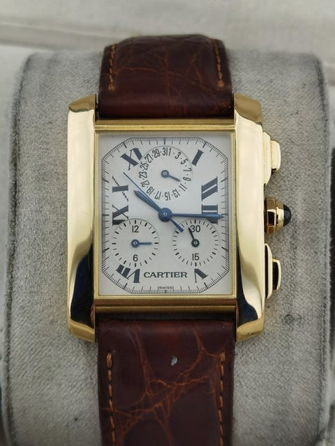 Cartier - Tank Francaise Chronograph - 1830 - Unisex - 2000-2010 - ZipZappa
