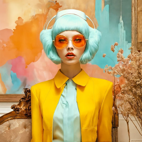 NumericEric (1966) - Vintage Future #03 ( Large Size 60X60cm Aluminium) - ZipZappa