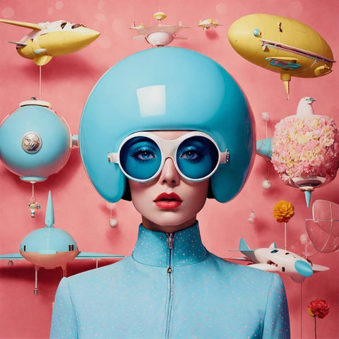 NumericEric - Retro Pop Future #02 (Large Size 60X60cm) - ZipZappa