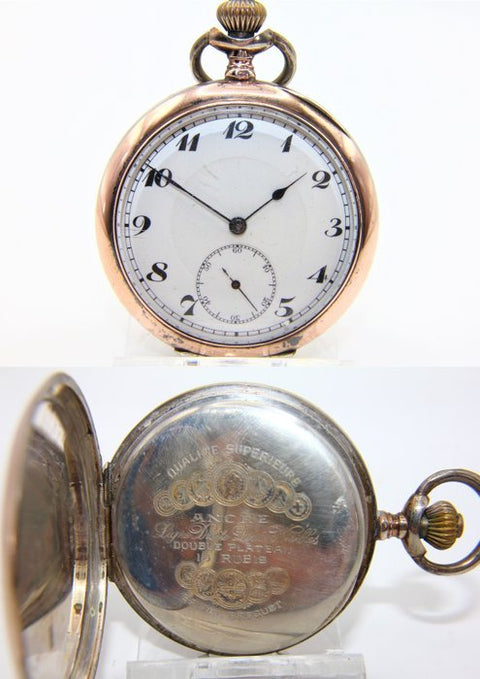 Orologio da tasca argento oro vermeil inizio 1900 - NO RESERVE PRICE - Men - 1901-1949 - ZipZappa