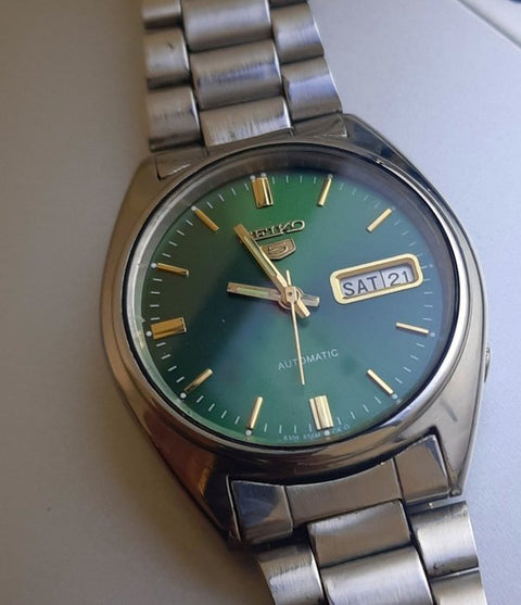 Seiko - 5-Green Automatic 80's - 6309-8840 - Men - 1980-1989 - ZipZappa