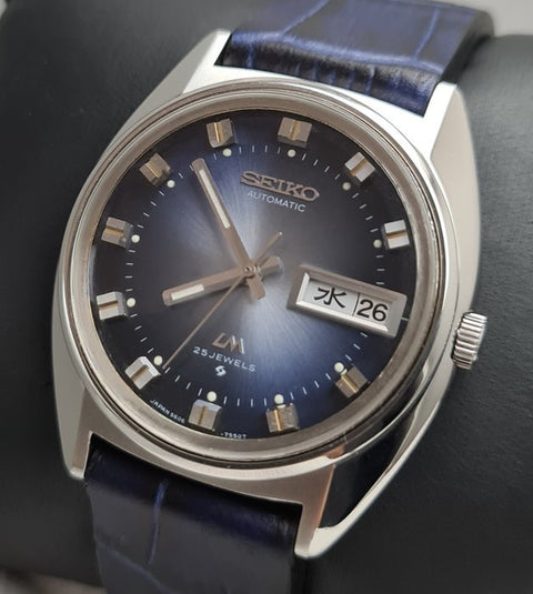 Seiko - ''NO RESERVE PRICE'' Lord Matic PERFECT BLUE DIAL - 5606-7230 - Men - 1970-1979 - ZipZappa