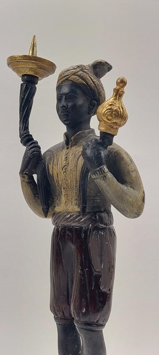 Standing Moor - cold painted sculpture - Zamac - ZipZappa