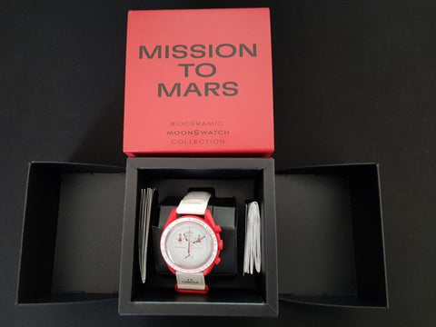 Swatch - Omega Speedmaster Moonswatch - Mission To Mars - SO33R100 - Unisex - 2011-present - ZipZappa