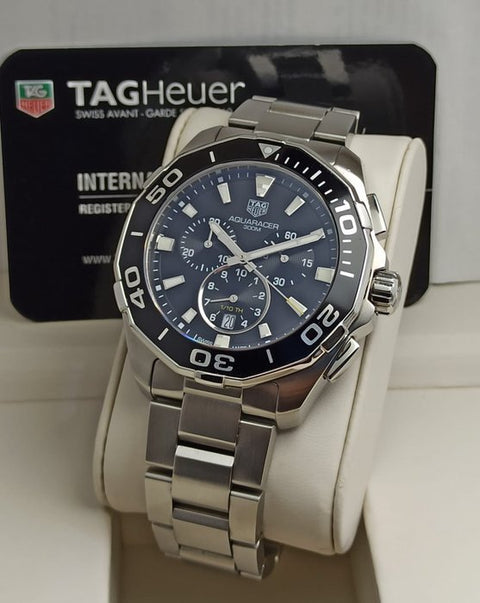 TAG Heuer - Aquaracer 43mm Chronograph - CAY111A - Men - 2011-present - ZipZappa