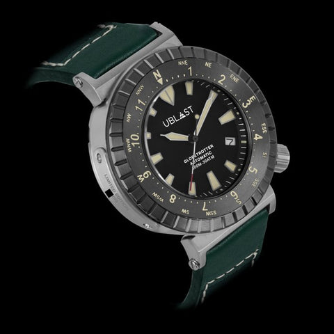 Ublast - " NO RESERVE PRICE " Globetrotter - Limited Edition - UBGT46BK/GN - Automatic - 30 ATM - Men - New - ZipZappa