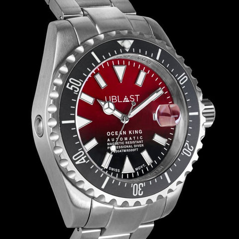 Ublast - " NO RESERVE PRICE " Ocean King - Sub 200 ATM - UBOK45200BLR - Automatic Swiss MOVT - Men - New - ZipZappa