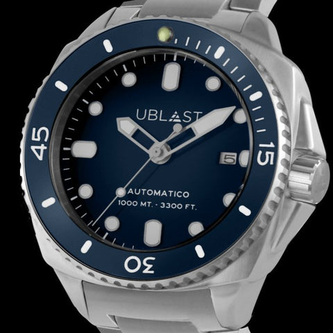 Ublast - " NO RESERVE PRICE " SeaStrong All Steel - UBSS46SBU - Sub 100 ATM - Men - New - ZipZappa