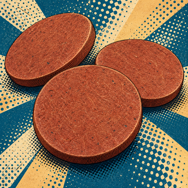 Pop art illustration of fibre tokens
