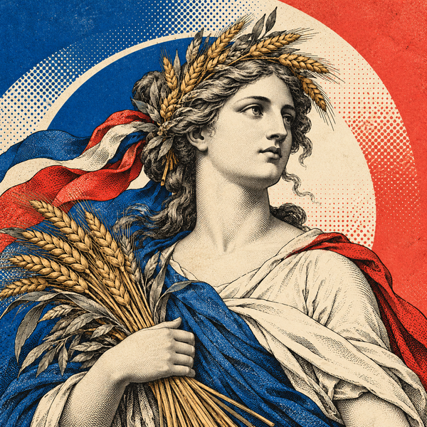 Pop art historical illustration for French Second Republic coins