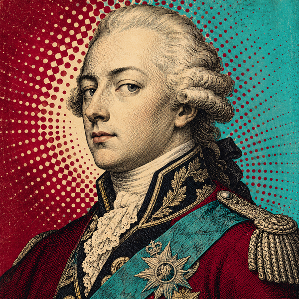 Pop art engraved portrait of Gustav IV Adolf of Sweden