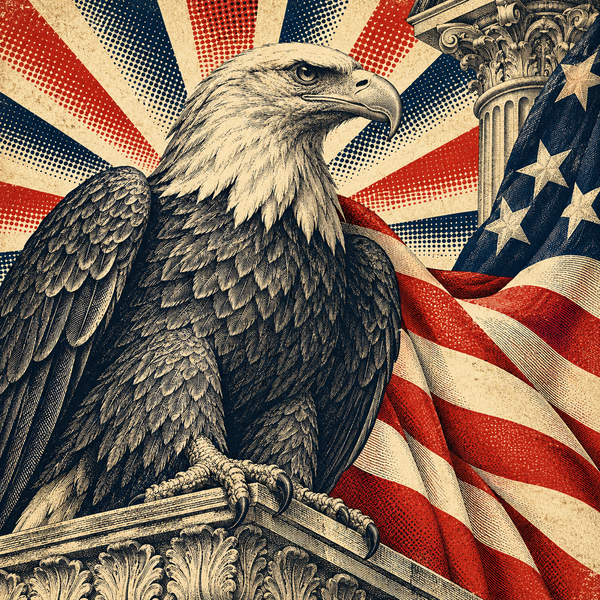 Pop art geographical illustration for United States coins