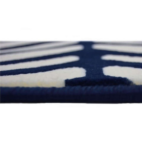 Tapis Maëstro à chevrons bleus