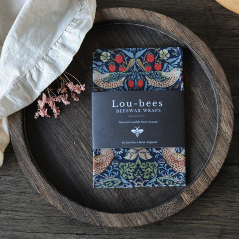 William Morris Beeswax Wraps – Single 14” × 11” | Choose Your Design