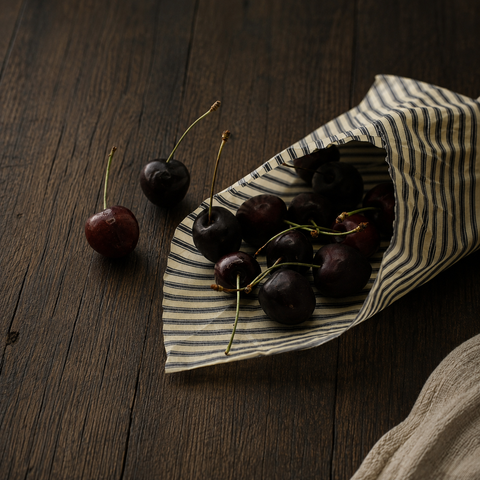 French Market Striped Beeswax Wrap Set