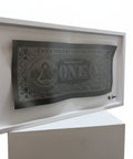 Karl Lagasse - Sculpture Alluminium et Bois *One dollar minimalist Black*