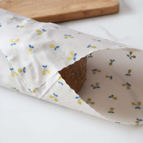 Gold Metallic Pears, Large Reusable Eco-Friendly Wrap
